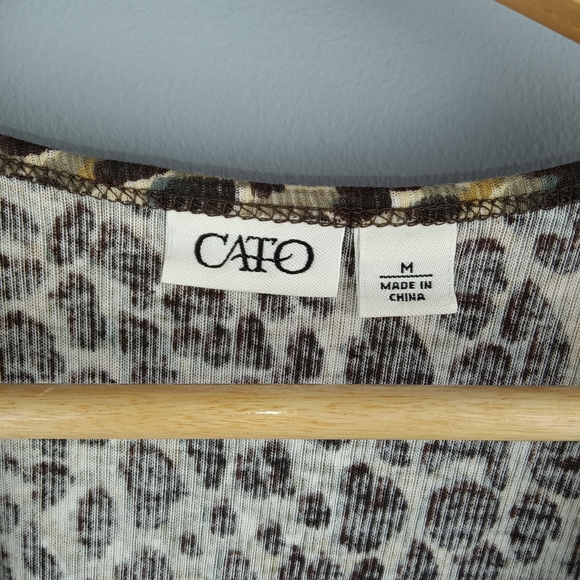 Cato Leopard Sequin Tank Top - Picture 3 of 4